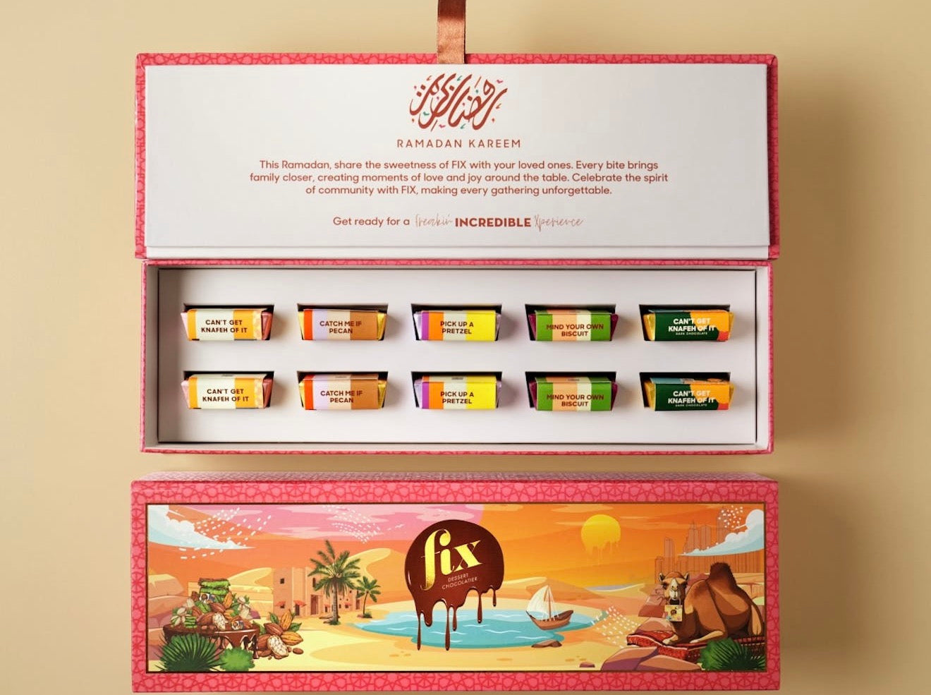 Fix Dessert Chocolatier - Fix Mini Hero Box - 10 Pieces - Ramadan Limited Edition x1 Box