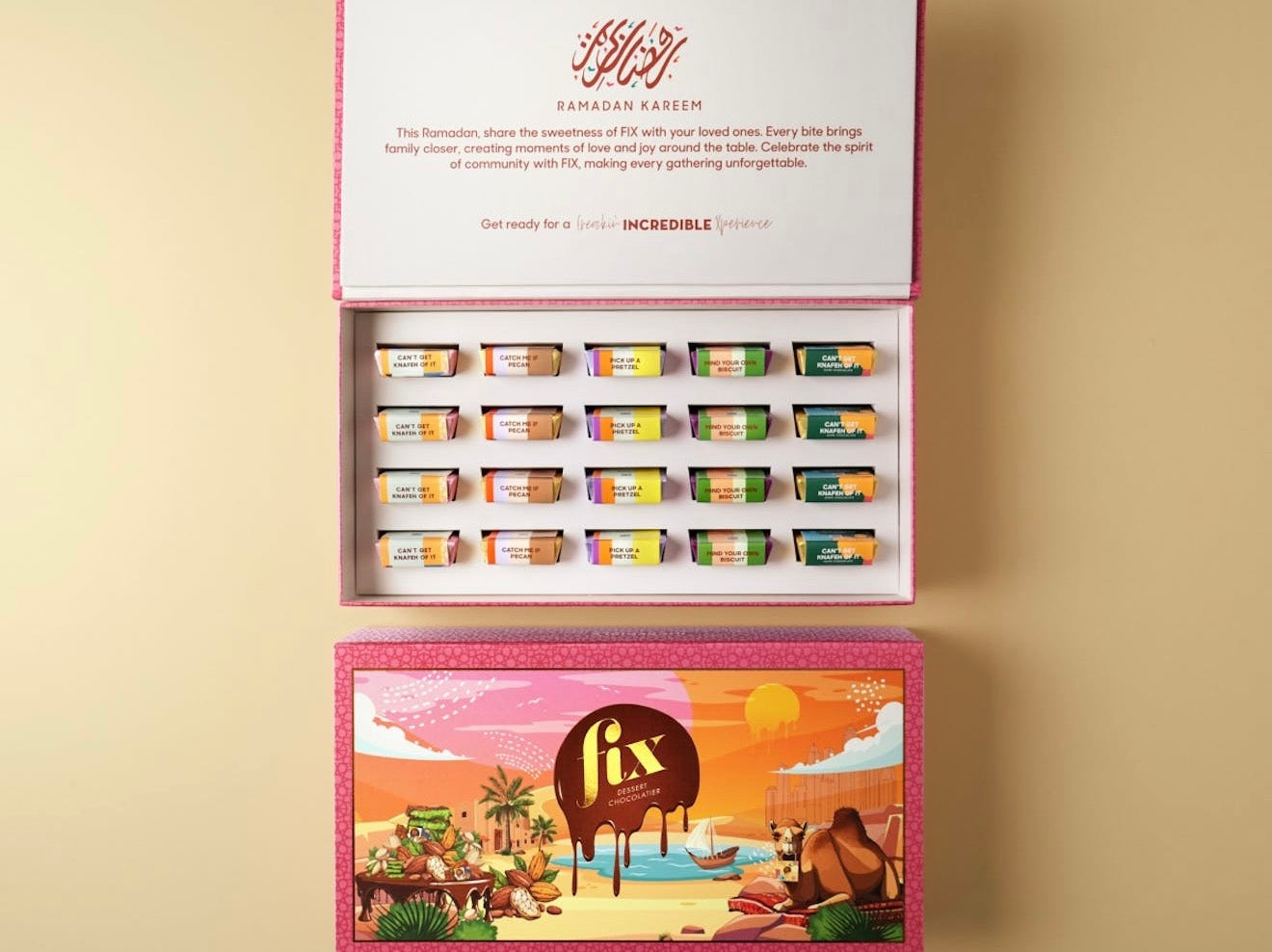 Fix Dessert Chocolatier - Fix Mini Hero Box - 20 Pieces - Ramadan Limited Edition x1 Box