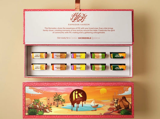 Fix Dessert Chocolatier - Fix Mini Hero Box - 10 Pieces - Ramadan Limited Edition x1 Box